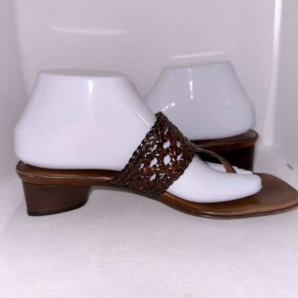 Sesto Meucci Braided Leather Sandals Size 8N - EUC - Picture 3 of 11